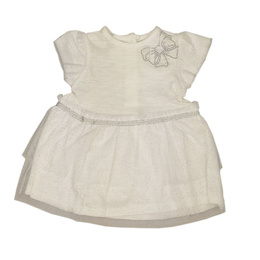 Dress Short Sleeve back opening with tulle