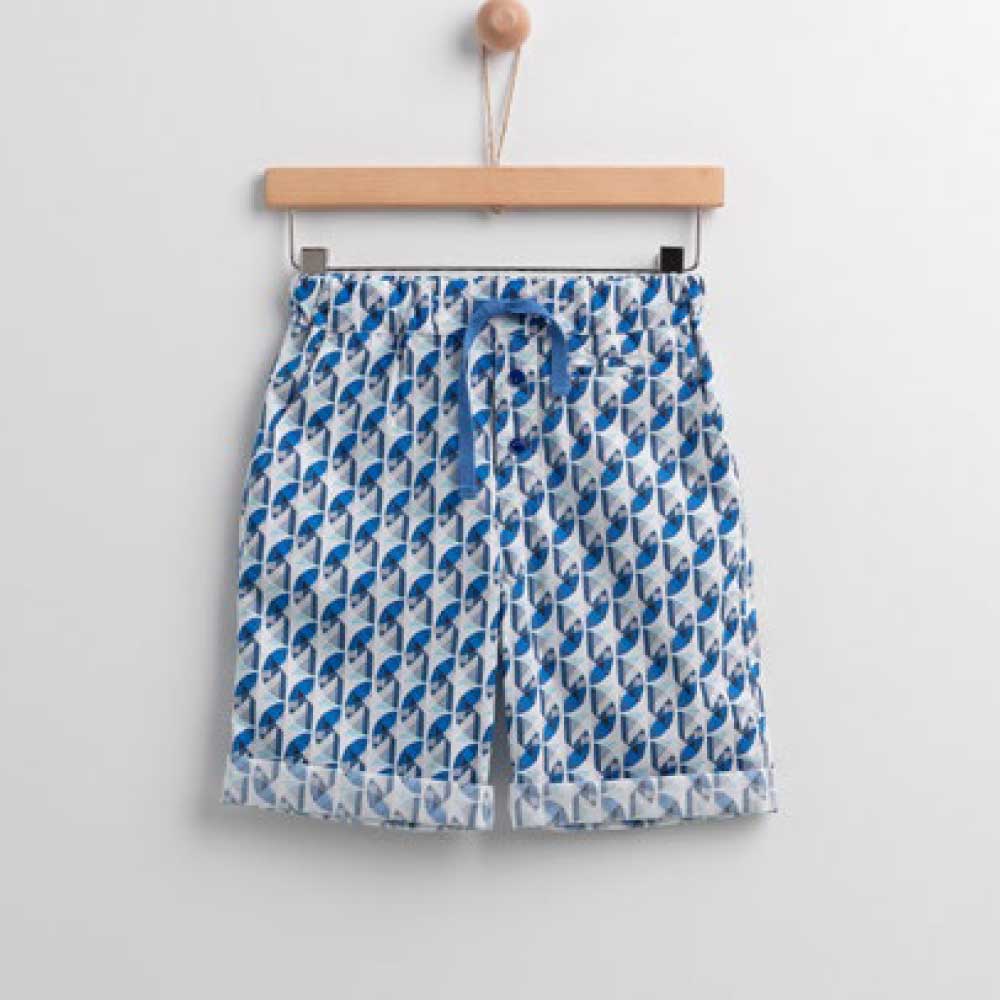 Bluish Bermuda Shorts