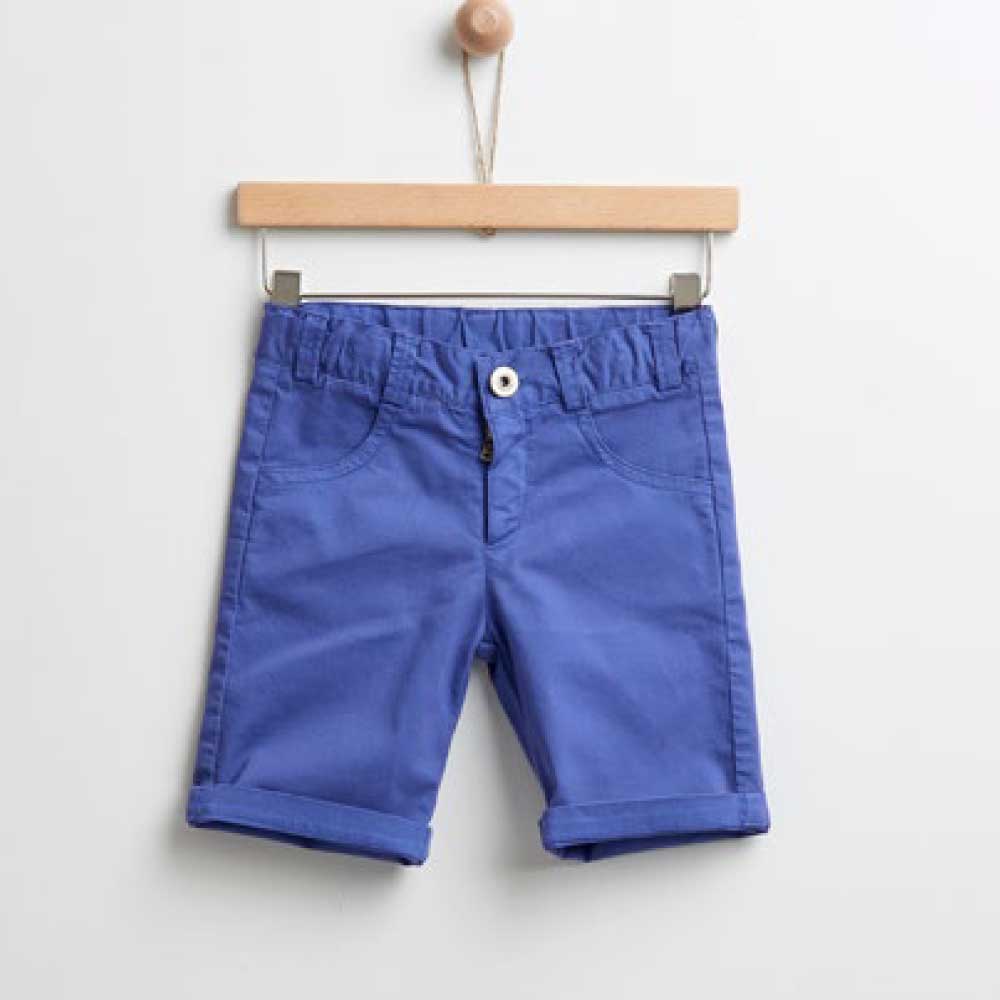 Blue Hooded Shorts
