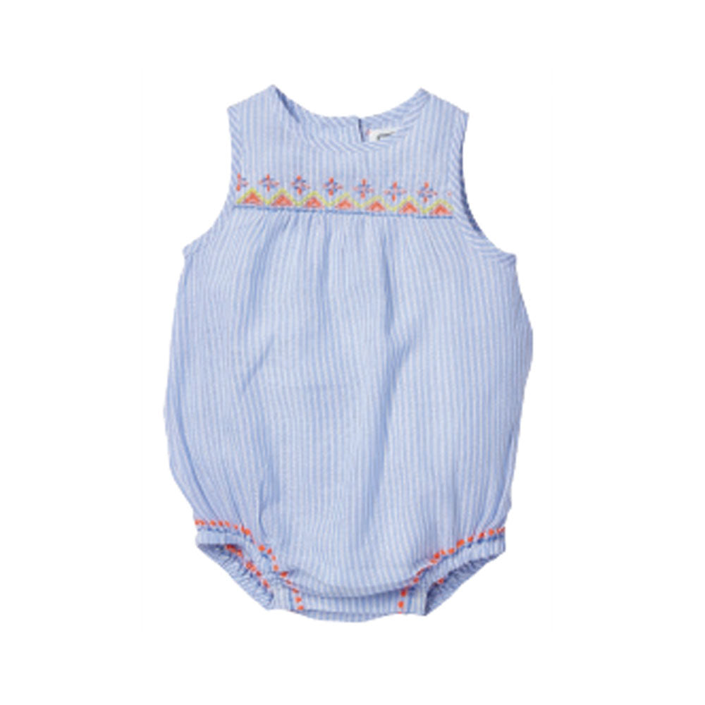 Babies Overall With Embroidery-Bonheur Du Jour