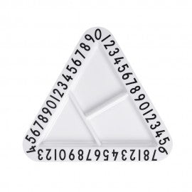 Design Letter Triangular Melamine Snackplate
