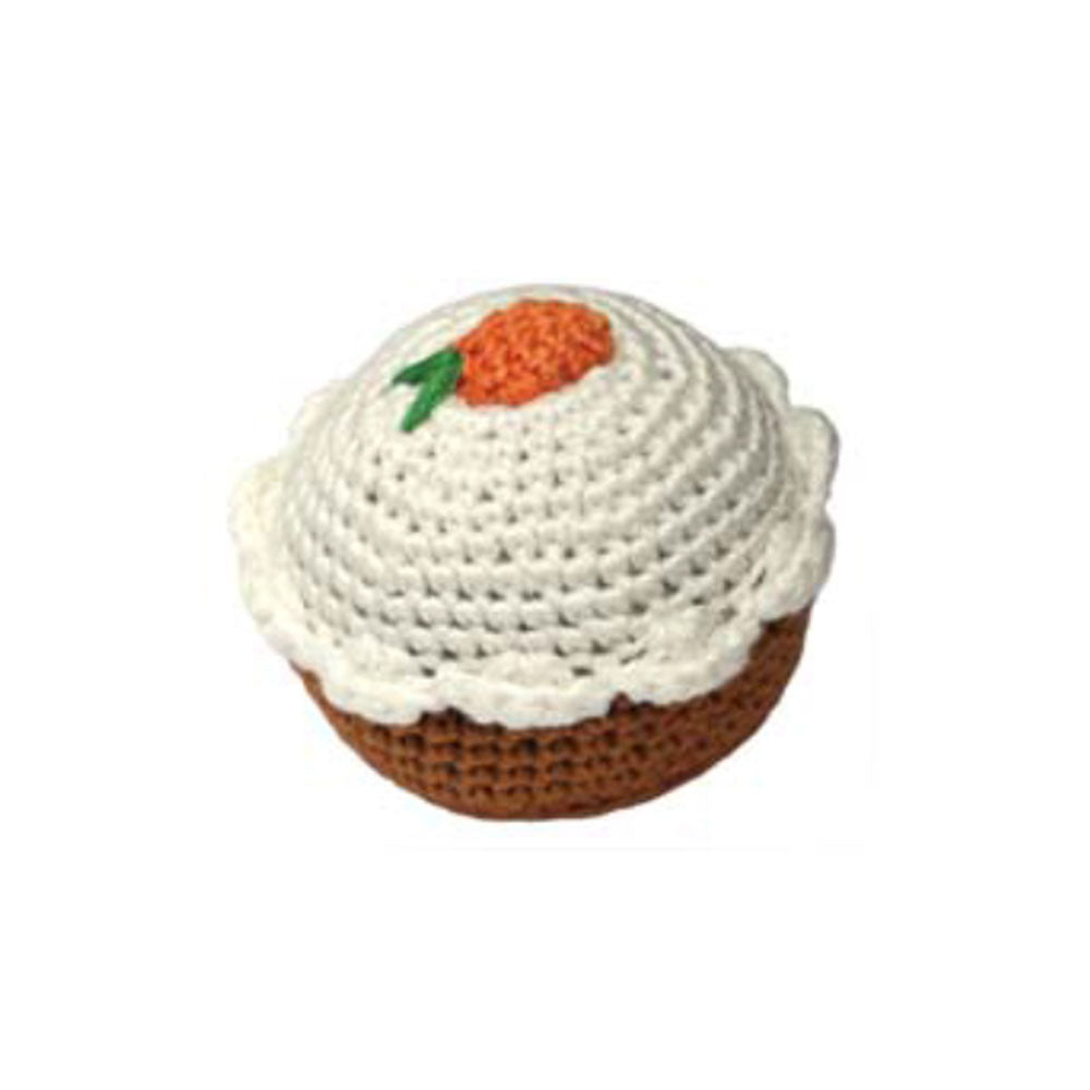Carrot Cupcake Rattle