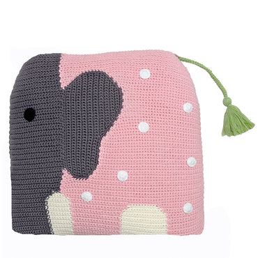 Pinkgrey Elephant Cushion